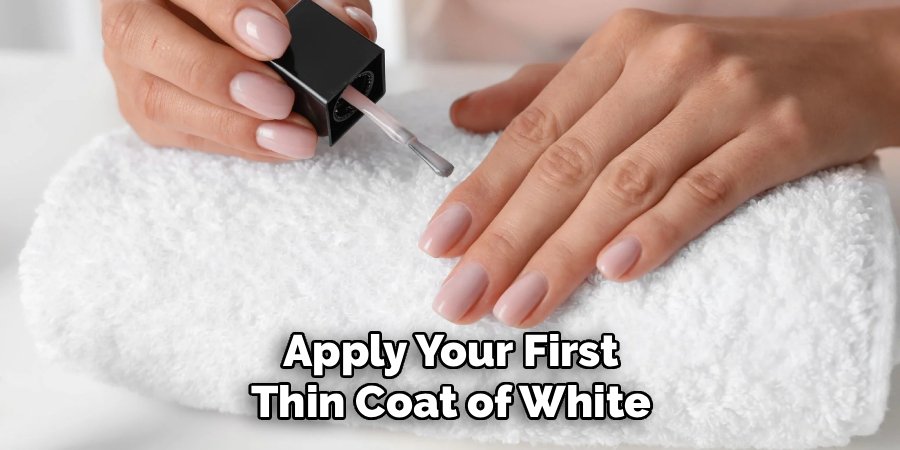 Apply Your First Thin Coat of White